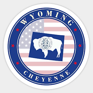 Wyoming Flag Sticker